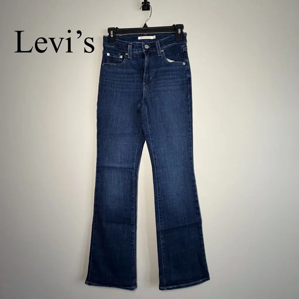 Never worn - Levi's Dark Blue Boot Cut Jeans